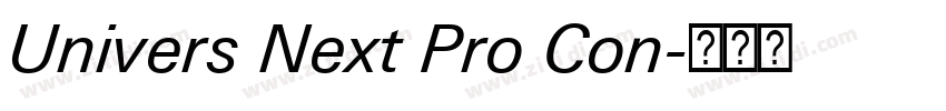Univers Next Pro Con字体转换